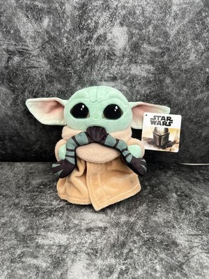 Star Wars Grogu Baby Yoda isst blauer Frosch Mandalorianer Disney - 12 Zoll Plüsch