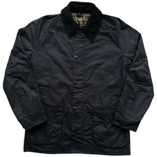 Barbour Ashby Wax Jacket Navy L