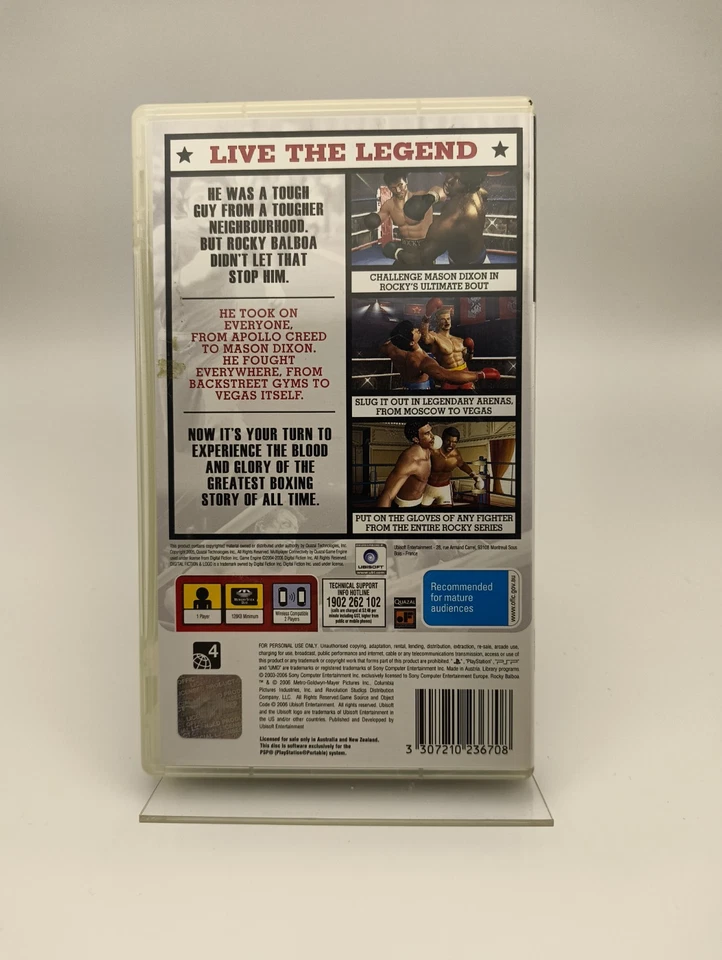 *Case & Manual Only - No Game* Rocky Balboa (PSP, 2006, PAL) - Image 2 of 3