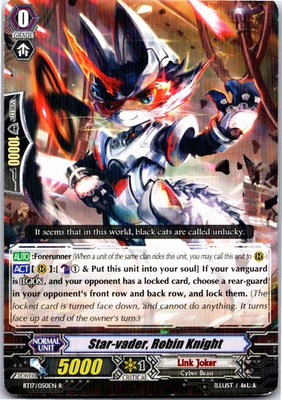 #ad STAR VADER ROBIN KNIGHT BT17 050EN R CARDFIGHT VANGUARD HP $1.99