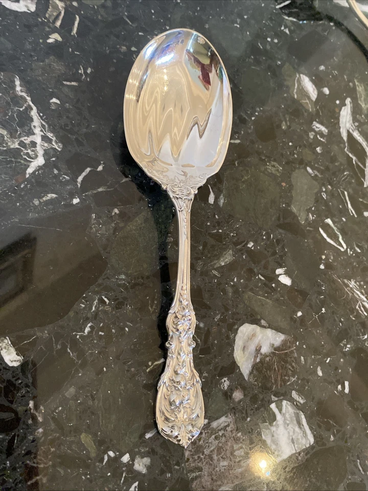 OM REED&BARTON FRANCIS I CONJUNTO DE TALHERES COLHER PARA SERVIR SALADA PRATA ESTERLINA 9,5" - Imagem 3 de 4