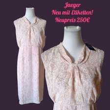 Jaeger Rosa Schlangenhaut Midikleid Romantisch Feminine Elegant Retro, 42