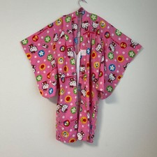Hello Kitty Yukata Pink 100 Cotton Japan 2001 Era Rare M/L