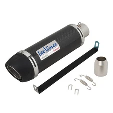 Motorcycle Exhaust Pipe Muffler Slip-on Real Carbon Fiber Universal 38-51mm