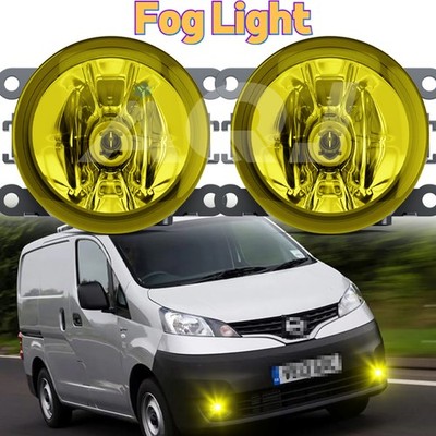 Pair Bumper LED Fogs Driving Lamps 3500K Yellow For Nissan NV200 2013-2021