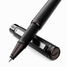 Rollerball Pen All Black Luxury Metal Schmidt Ink Refill Scriveiner Stunning