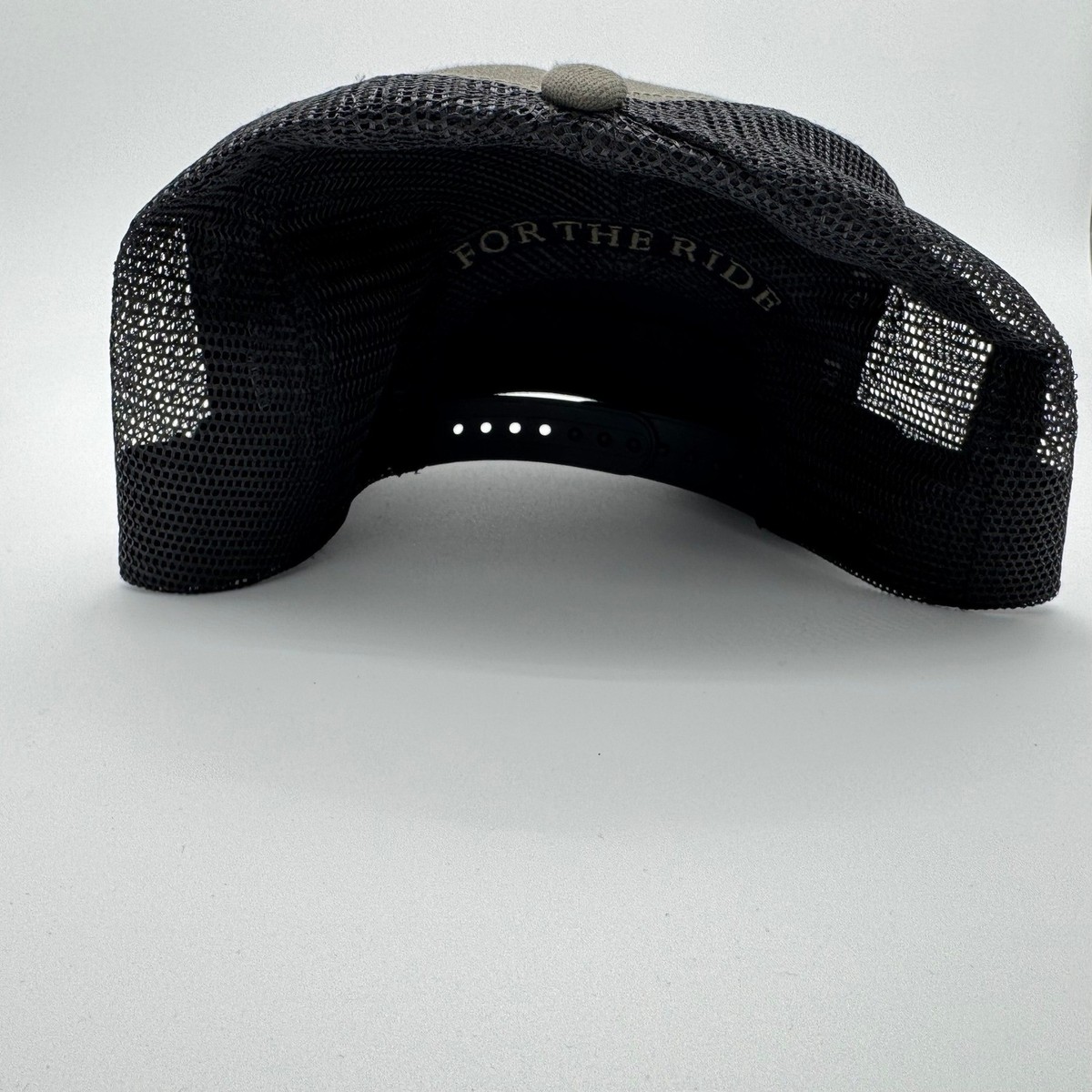 Triumph Motorcycles Workshop Cap Trucker Hat Black Gray View 2