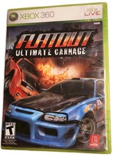 FlatOut Ultimate Carnage Microsoft Xbox 360 2007 Video Game Complete CIB Manual