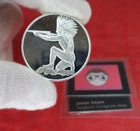 🔥Native American Indian Shooting Rifle Rare - 1 oz .999 FINE SILVER ART ROUND🔥