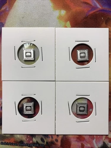 Lot Of 4  1 Gram Geiger .999 Fine Silver - UV Activated - Serial Number Varies