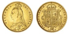 1887 Queen Victoria Half Sovereign "Golden Jubilee Head" NGC Certified & Slabbed