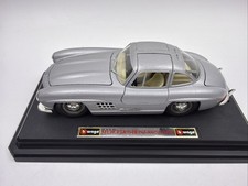 Bburago Mercedes Benz 300 SL 1954 Gullwing Silver 1/24 Scale Diecast Model Car