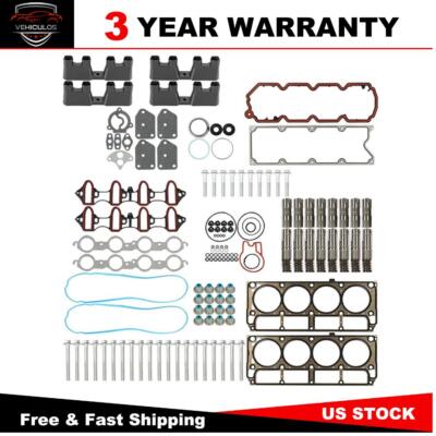 For GM 5.3 AFM Lifter Replacement Kit Head Gasket Set Head Bolts Lifters Guides