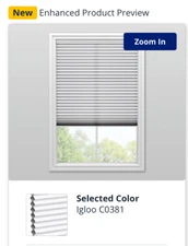 blinds.com Premium Light Filtering 3/4" Cellular Shades 28 3/8w x 44 1/2h