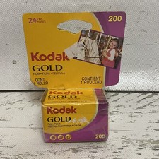Kodak Gold 200 Camera Film 24 Exposures - New In Box - Dated Expired 02/2011
