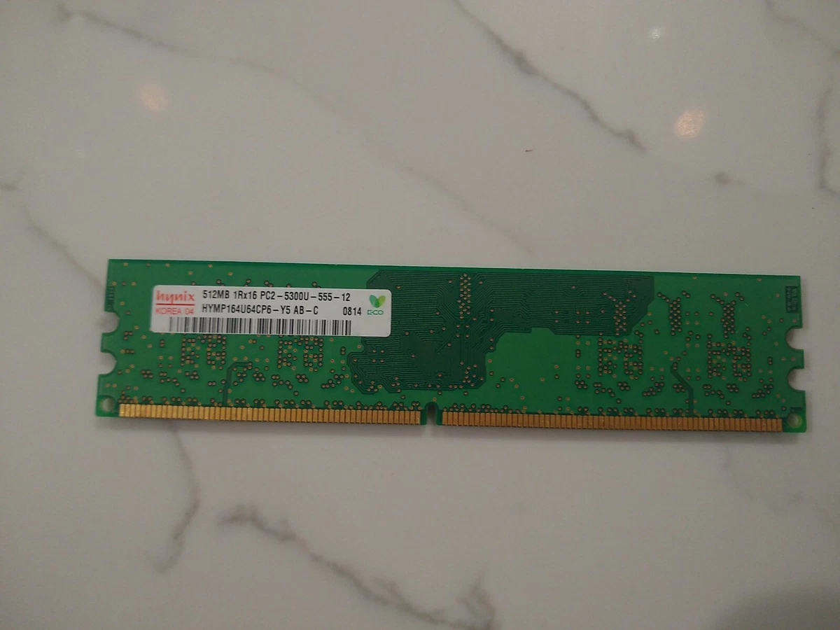 Hynix PC2-5300 DDR2-667 Computer Memory (RAM) 512 MB Capacity per