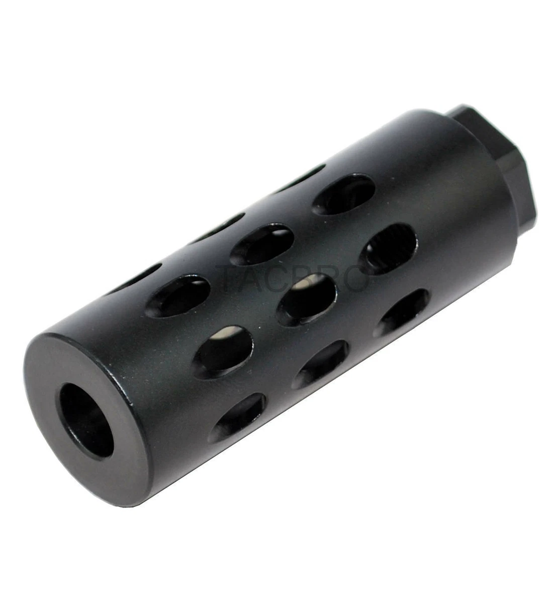 LongShot Mini-Brake Micro Muzzle Brake - Black, M14x1 LH Thread, Aluminum, Left Hand