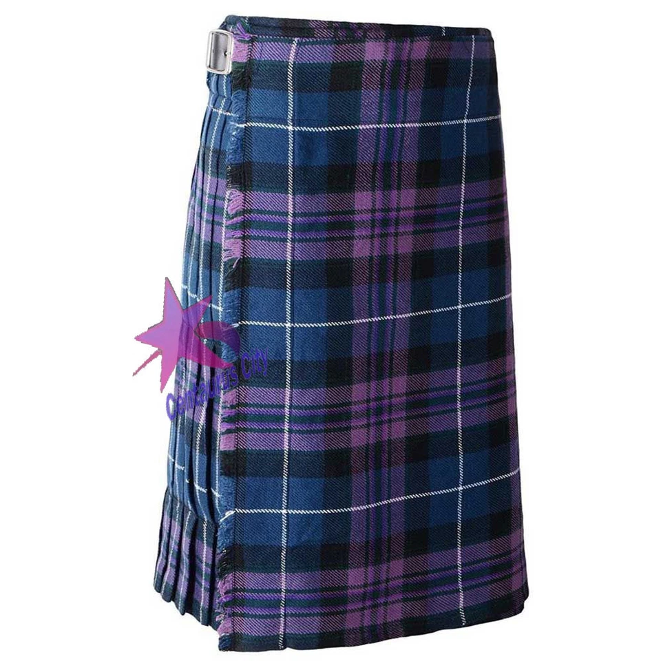 CC New Men's Scottish Kilts 13oz Highland Casual Tartan Kilt Lightweight 5 yard