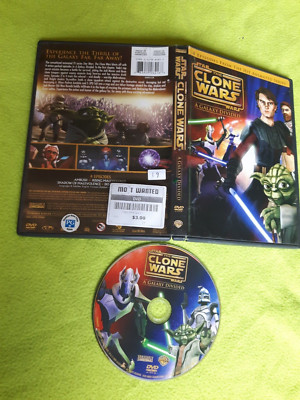 Star Wars: Clone Wars - A Galaxy Divided (DVD, 2009). 4 episodes. english/french