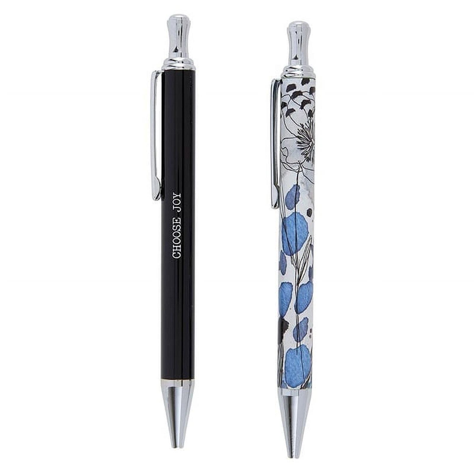 Elegant Medium Point Ballpoint Pen Set w/ message Choose Joy- Black Ink