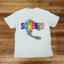 Squeeze – Footprints  Collection White All Size unisex T-Shirt AM527
