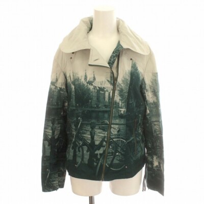 TOKUKO PREMIEVOL 1er VOL Nylon Jacket Blouson Transfer Print TOKUKO PREMIEVOL 1er VOL Nylon Jacket Blouson Transfer Print