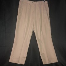 Chaps Ralph Lauren Men's Beige Khaki Trousers Pants 36 x 29 Polyester & Rayon