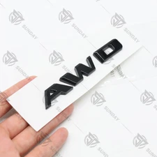 Rear Trunk Decklid For Escalade AWD Letter Badge Emblem Nameplate Black