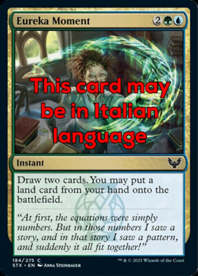 MTG EUREKA MOMENT FOIL EXC - GENIALE INTUITION - STX - MAGIC