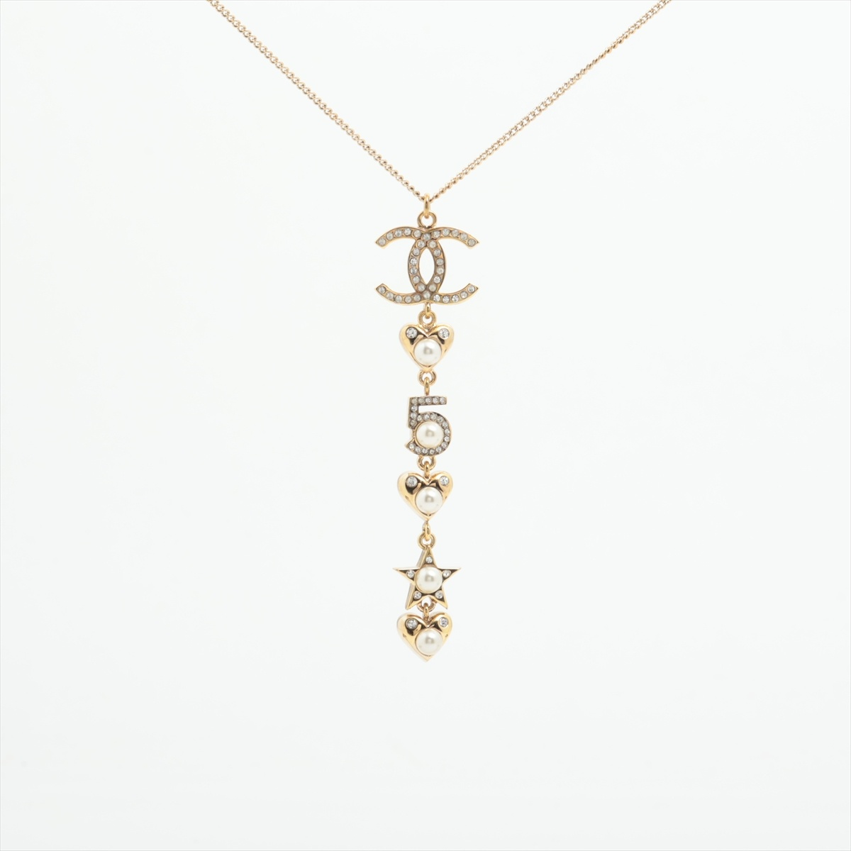 アクセサリー CHANEL Coco Mark Rhinestone Necklace Chanel Coco Mark Rhinestone Necklace Pendant – MissLuLaLa