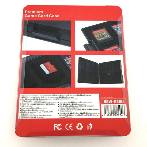 For Nintendo Switch NS 12 in 1 mini Portable Game Card Storage Case Box Black - Picture 8 of 8