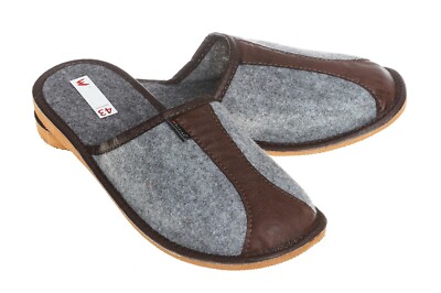 Pantofole Feltro Ciabatte Comodissime In Feltro Con Suola In Gomma - Taglie 36-48 Per Lui Pantofole Comode Per Casa - Foto 2