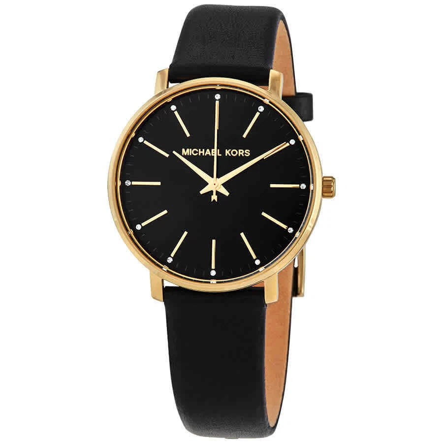Michael Kors Pyper Crystal Black Dial Ladies Watch MK2747
