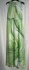 Green Debenhams Designers size 12 womens  evening dress maxi long Party Xmas