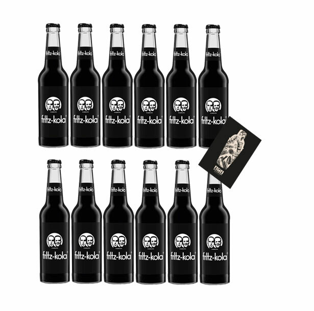 Fritz-Kola 12er Set Fritz Kola 12x 0,33L inkl. Pfand MEHRWEG mit Mixcompany Gru