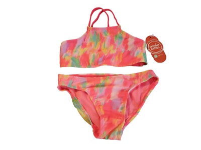 Super Cute! Little Girl's Tie-Dye 2-Piece Swimsuit Bikini Size 4 (4-5 Years Old)