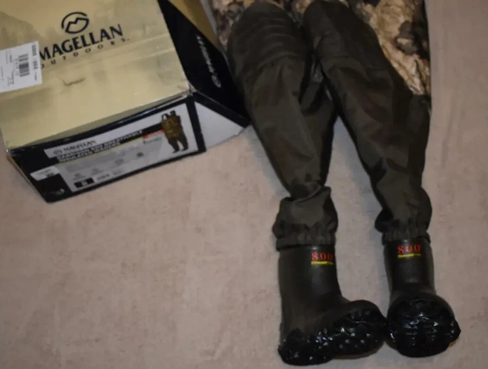 Magellan Mens Garrison 800 Breathable Insulated Hunting Bootfoot Wader Mossy Oak - Image 3 of 4