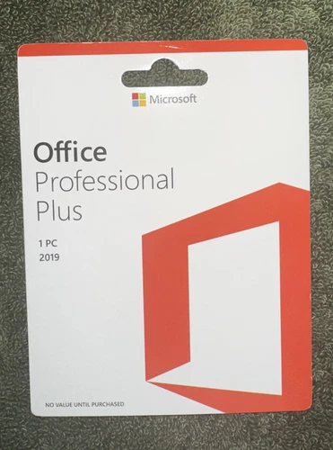 Microsoft Office Pro Plus  2019 Lifetime Program 1 PC genuine Retail Lifetime