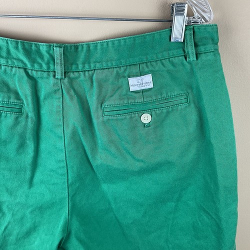 Vineyard Vines Club Shorts men’s 35 X 9 Green chino cotton Twill Golf Walking - Picture 6 of 9