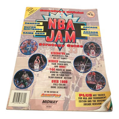 Gamepro's Official NBA Jam Strategy Guide SNES Genesis Infotainment 1994