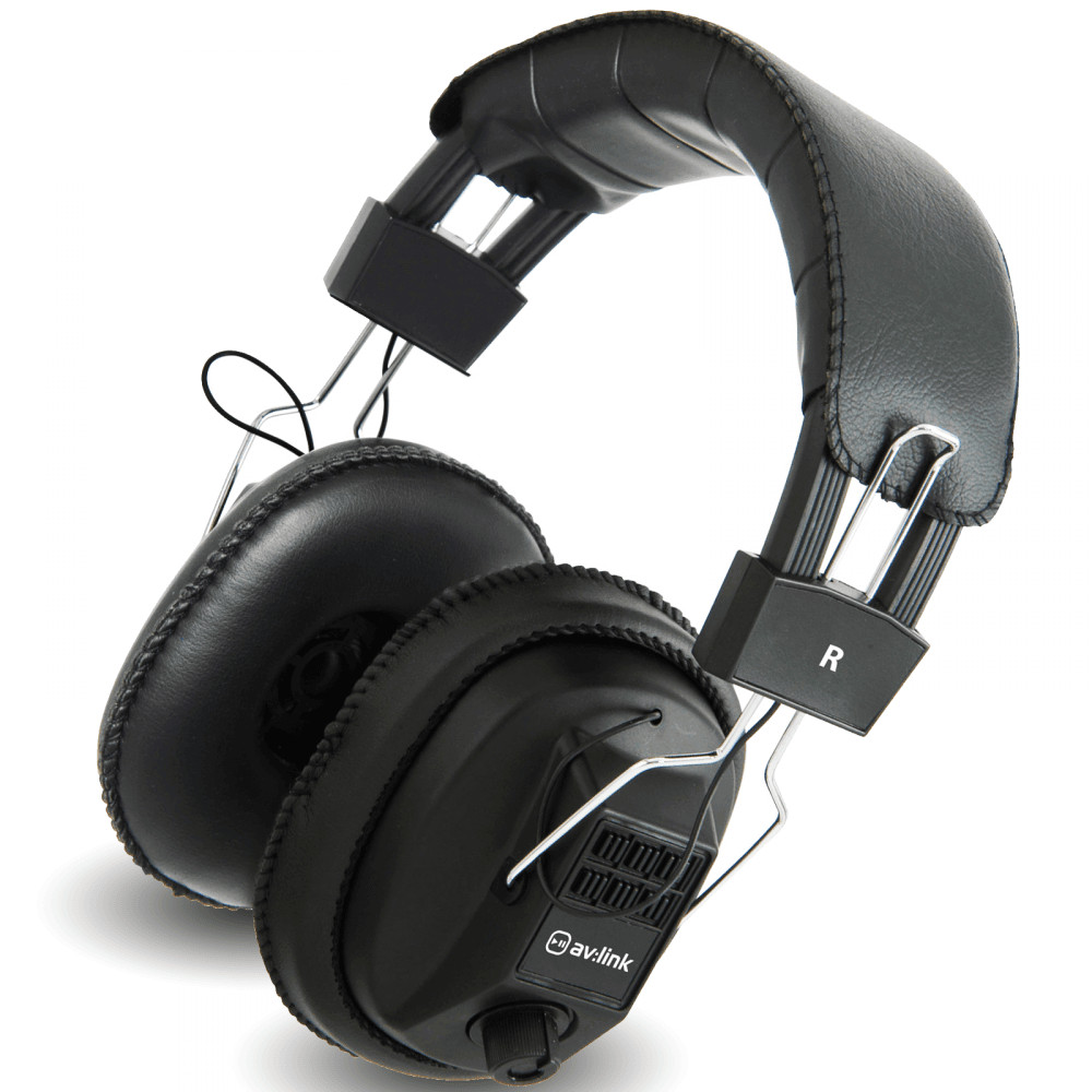 AV:link MSH40 Mono Stereo Optional Headphones With Volume Control Adjustable