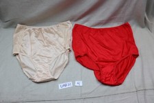 Vintage NYLON Panties Retro Pin-Up Red Tan Size 10 Smart Fit NWOT Lingerie