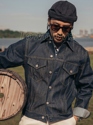 ジャケット・アウター 25ss CLASS 8oz SELVEDGE DENIM COAT SELVEDGE Jeans Coat TYPE3 Mens 140z Cotton Denim Jacket