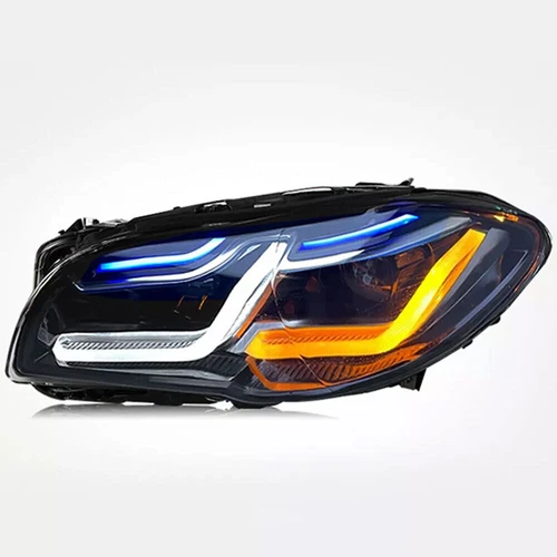 Pair Xenon/Halogen LED Headlight Assy Upgrade For 2010-2017 BMW 5 Series F10 F11 - Picture 4 of 10