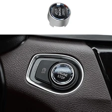For BMW X2 F39 2019-21 Matte Silver Engine Start Stop Ignition Button Trim Ring