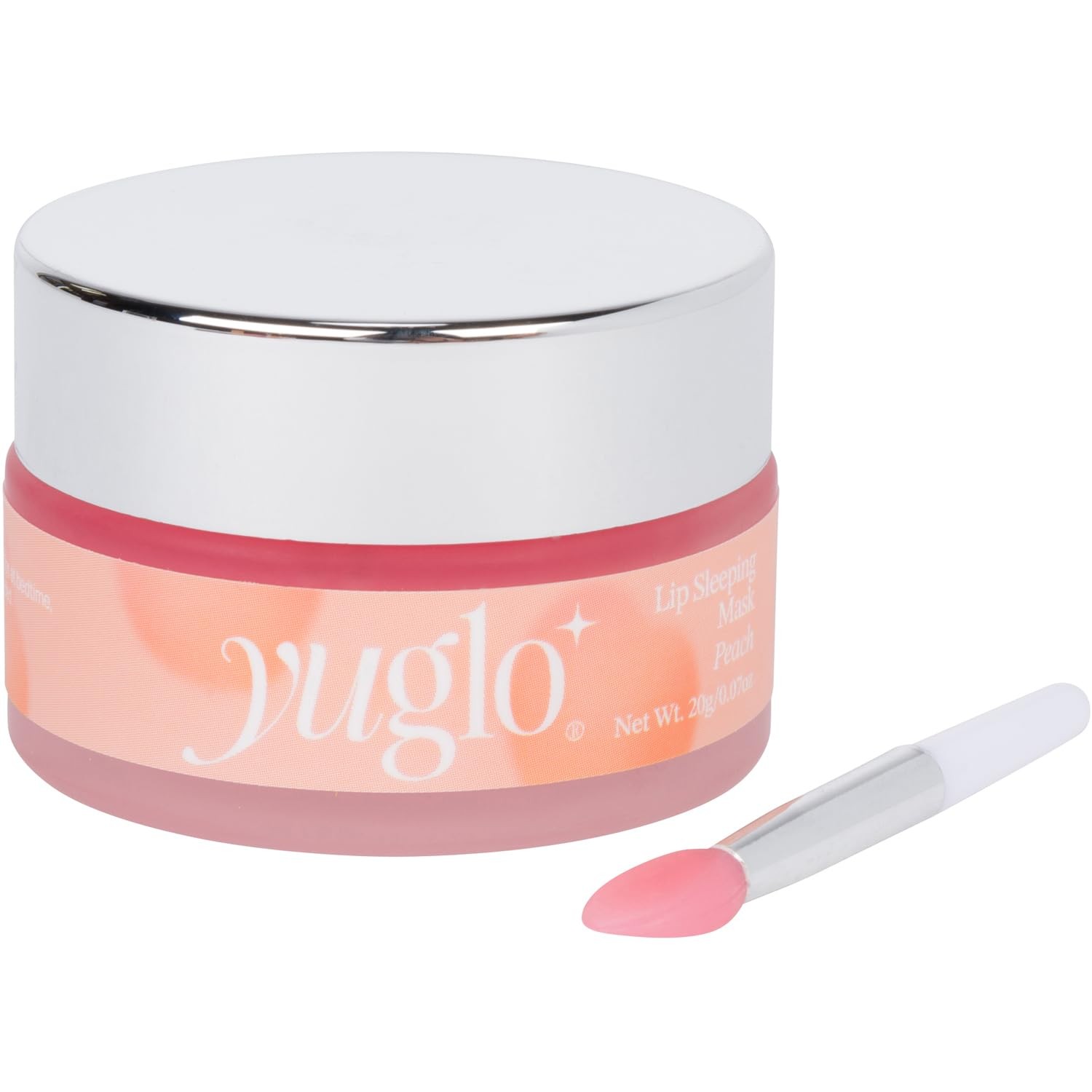 YUGLO Lip Sleeping Mask | Peach Flavor | Hydrating & Soothing Pink 