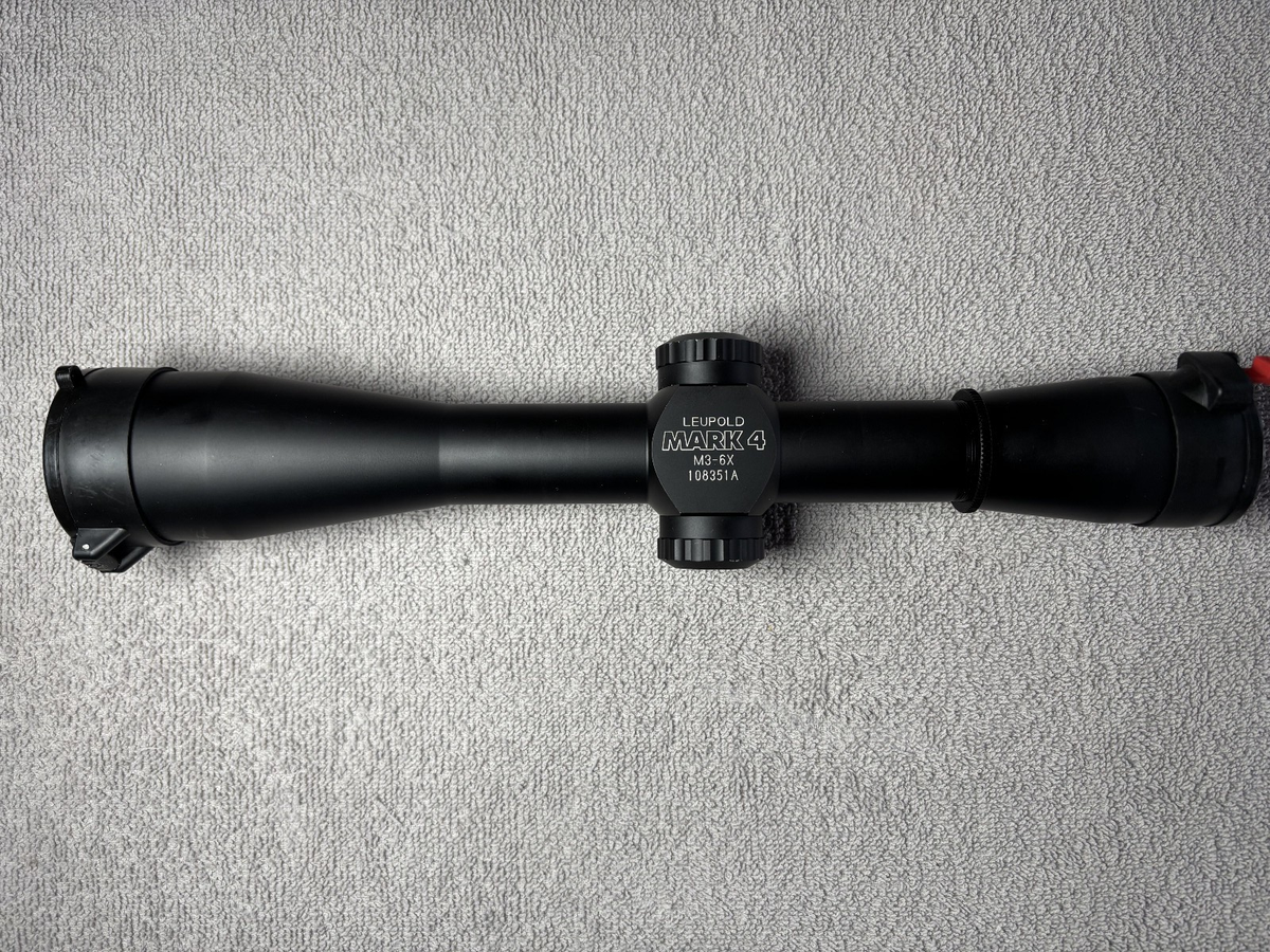Leupold Mark 4 M3 6X Fixed Power Tactical Riflescope - Mil-Dot