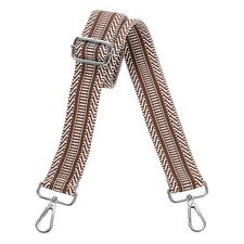 Purse Straps Replacement Crossbody with Silver Buckle, Stripe Gray