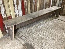7` Long 5 Seater Old Sanded Oak Beech Hardwood Country Kitchen Bench Seat