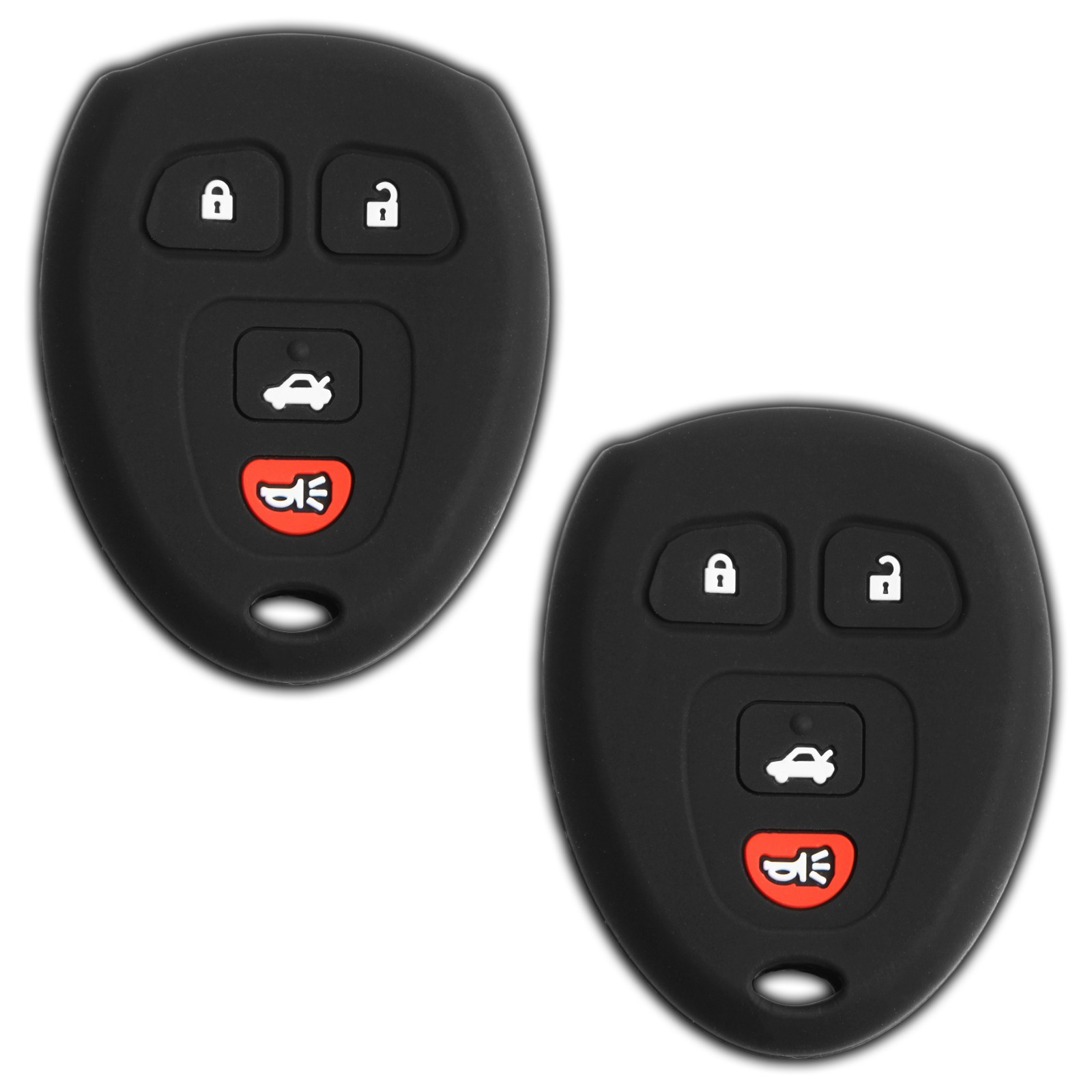 2 Key Fob Remote Skin Shell Case Cover for Chevrolet GMC 15252034